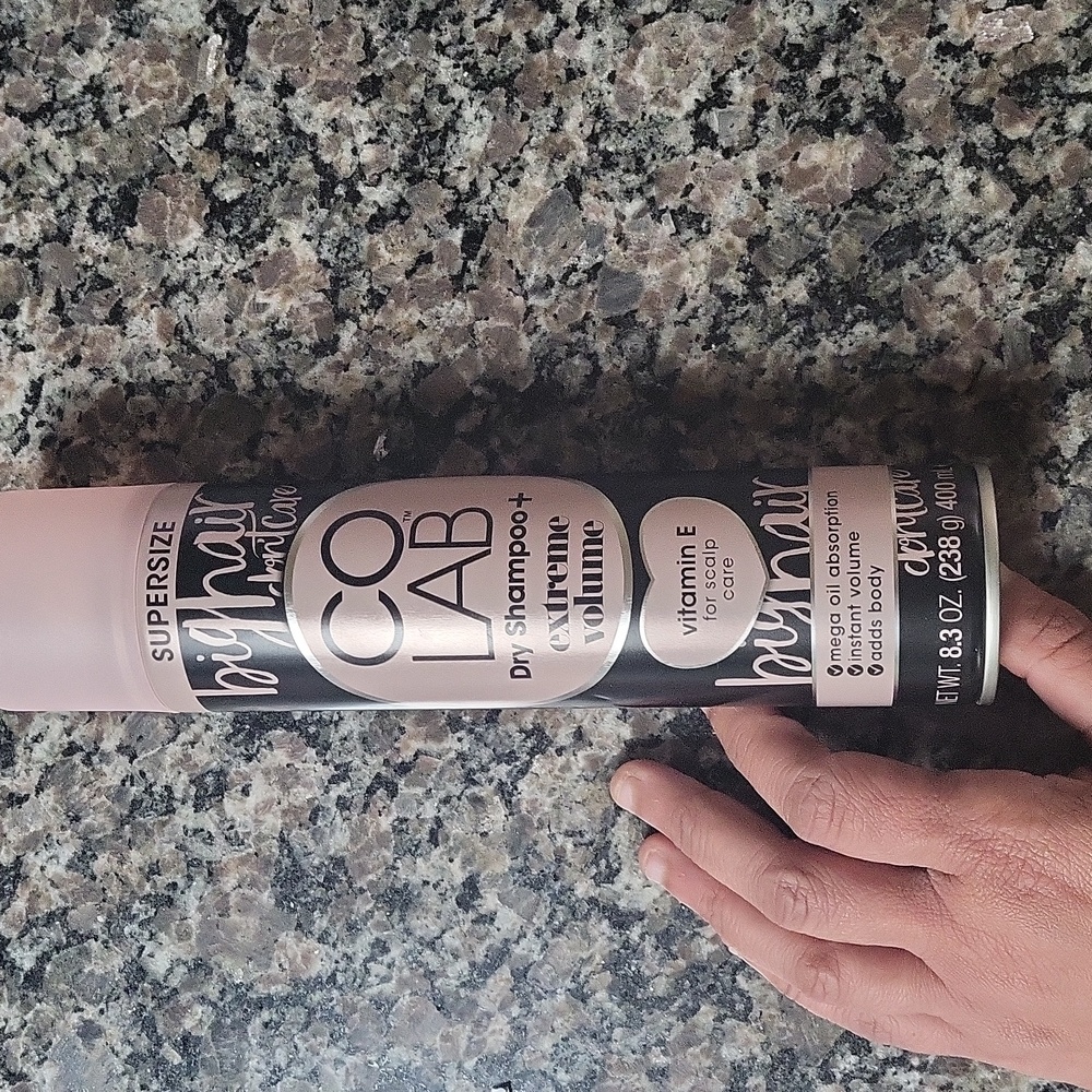 COLAB Dry Shampoo + extreme Volume new 8.3 oz vitamin E for scalp care new